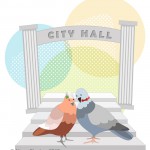 Pigeons at City Hall